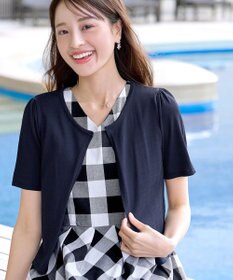 Tiaclasse L 【新色追加・洗える・UVケア・接触冷感】サマーニット半袖カーディガン