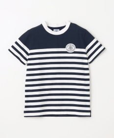 J.PRESS KIDS 【110-130cm】パネルボーダーハウスロゴ Ｔシャツ