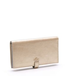 A.D.M.J. 【牛革】イタリアンレザークラックメタルロングウォレット