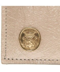 A.D.M.J. 【牛革】イタリアンレザークラックメタルロングウォレット