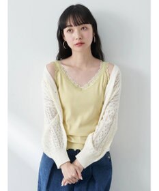 earth music&ecology ダブルレースタンクトップ