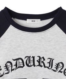 WEGO 【裏起毛】迷彩ワッペンラグランスウェット