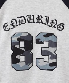 WEGO 【裏起毛】迷彩ワッペンラグランスウェット