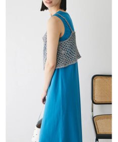 Green Parks ニットビスチェ付きカットソーワンピース