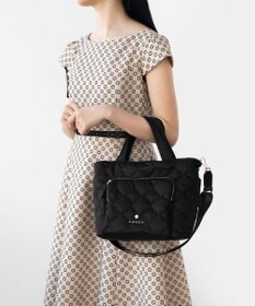 TOCCA 【撥水】CHECKER CLOVER QUILT BAG トートバッグ