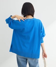 Green Parks アンチピリングライン入りニットプルオーバー