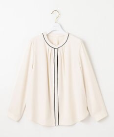 ANY SIS S 【洗える】フロントタックバイカラー ブラウス