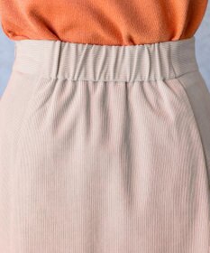 Tiaclasse L 【洗える】大人上品なコーデュロイフレアスカート