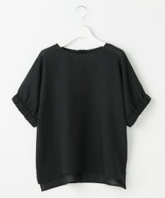 自由区 L 【人気素材・新色追加】ラスティックメッシュドルマンスリーブ Tブラウス