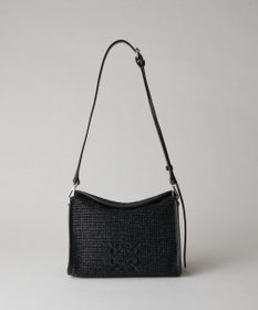 russet ナイロンラフィアショルダーバッグ(CE-1713)