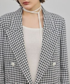 GRACE CONTINENTAL ギンガムダブルジャケット