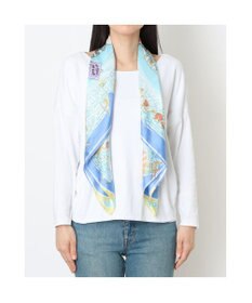 UNBILLION カシュネ cache nez / 横浜アーカイブツイルスカーフ「ベルギーの海」