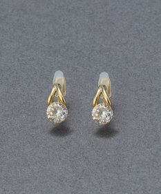 Phoebe 【金属アレルギー対応】【痛くないシリーズ】ルーセントビジューライトフィットイヤリング　ゴールド