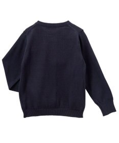 MIKI HOUSE HOT BISCUITS 【100-130cm】綿ニットクルーネックカーディガン(女の子用)