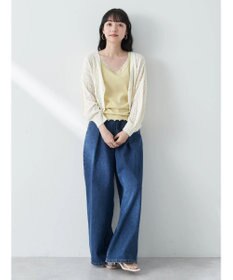 earth music&ecology キラキラボタンハートカーディガン