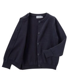 MIKI HOUSE HOT BISCUITS 【100-130cm】綿ニットクルーネックカーディガン(女の子用)