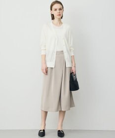 ICB L 【先行予約】 リネンブレンドシアー クルーネックリブニット