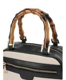 earth music&ecology バンブーテイストハンドルバッグ