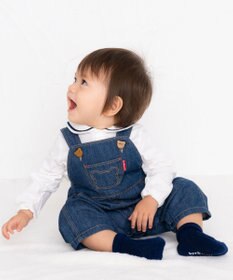 MIKI HOUSE HOT BISCUITS 【70-90cm】 デニム オーバーオール