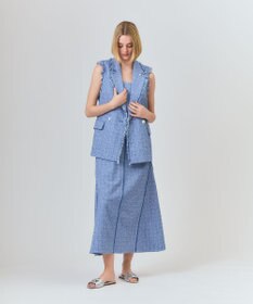 GRACE CONTINENTAL シャンブレーツイードジレ