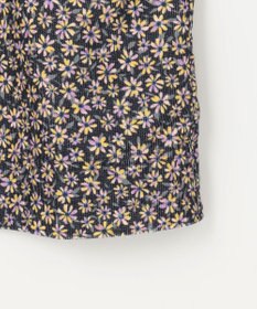 組曲 KIDS 【150-160㎝】モノトーンフラワーコーデュロイ ワンピース