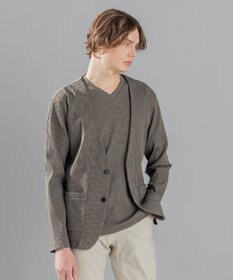 JOSEPH HOMME テックリブストレッチ ノーカラー・カットソージャケット