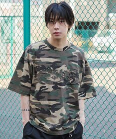 WEGO 【ユニセックス着用ITEM/MLサイズ展開】ブリーチダメージアップリケT（SS）