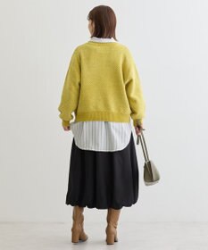 Green Parks ベロアモールモックネックニットプルオーバー