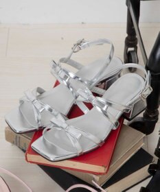 WEGO リボンヒールサンダル