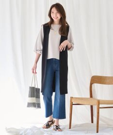 ANY 【洗濯機可/接触冷感】クールタッチニットジレ