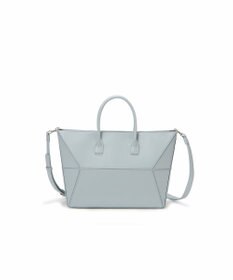 TOPKAPI 【TREASURE TOPKAPI】フェイクレザー ジオメトリック ショルダー付 トートバッグ