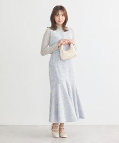 earth music&ecology カットソーツイードマーメイドスカート