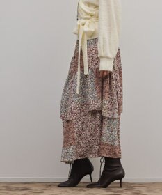 GRACE CONTINENTAL パッチワークプリントスカート