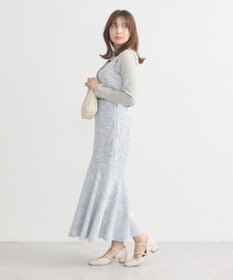 earth music&ecology カットソーツイードマーメイドスカート