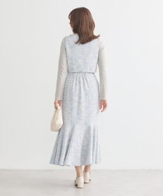 earth music&ecology カットソーツイードマーメイドスカート