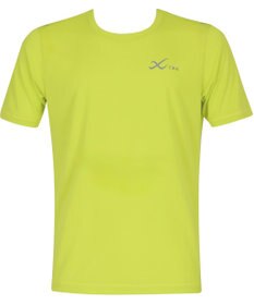 CW-X 【MEN】 CW-X トップス 【薄軽ランニングシャツ】 半袖 3分袖 Ｕネック 吸汗速乾性(本体) メンズ DLO155 /ワコール