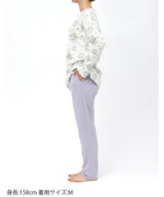 WACOAL ワコール_リラックス＆スリープ パジャマ 綿100%(本体) あったか 長袖 長ズボン ミントン レディース NDW457 /ワコール