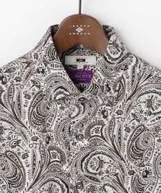 JOSEPH ABBOUD 【LIBERTY・綿100％】リバティペイズリープリントコーデュロイ シャツ