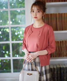 ANY SIS 【美人百花7月号掲載】ベーシッククルーネック カーディガン