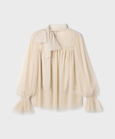 GRACE CONTINENTAL チュールタイブラウス