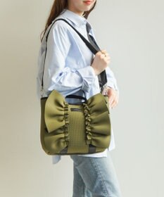ACE BAGS & LUGGAGE JEWELNA by Jewelna Rose フリルトートバッグ 16205 軽量 2WAY ショルダーバッグ リボン