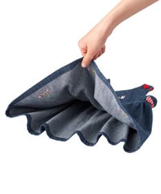 MIKI HOUSE HOT BISCUITS 【70-110cm】 さくらんぼ刺繍 デニム ジャンパースカート