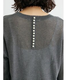 Green Parks ・ＥＬＥＮＣＡＲＥ　ＤＵＥバックパールシアー５分ニット