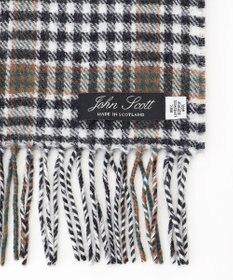 JOSEPH ABBOUD 【John Scott・スコットランド製・英国王室御用達】ラムウール マフラー
