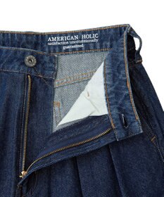 AMERICAN HOLIC ウエストタックデニムパンツ