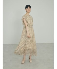 Green Parks ａ．肩フリルプリントワンピース