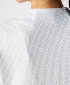 FILA GOLF／marie claire 【FILA GOLF】 チェッカーフラッグ柄エンボス半袖シャツ