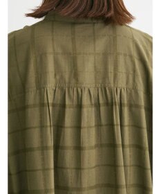 Green Parks インド綿 チェックドビーブラウス