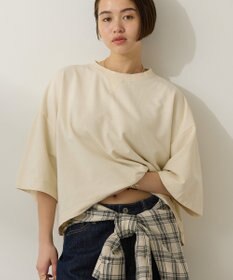 AMERICAN HOLIC ピグメント加工ミニ裏毛半袖プルオーバー