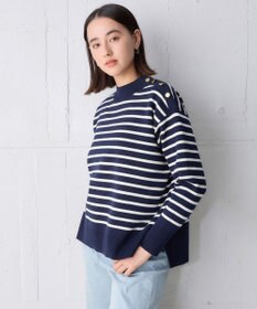 UNFILO 肩釦ハイネックニット